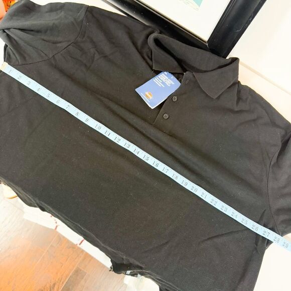 Dickies NWT! Black Long Sleeve Polo Shirt Men's Workwear Uniform Size 2XL - Picture 5 of 6